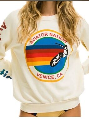 Aviator Nation Crew Sweatshirt/Miami